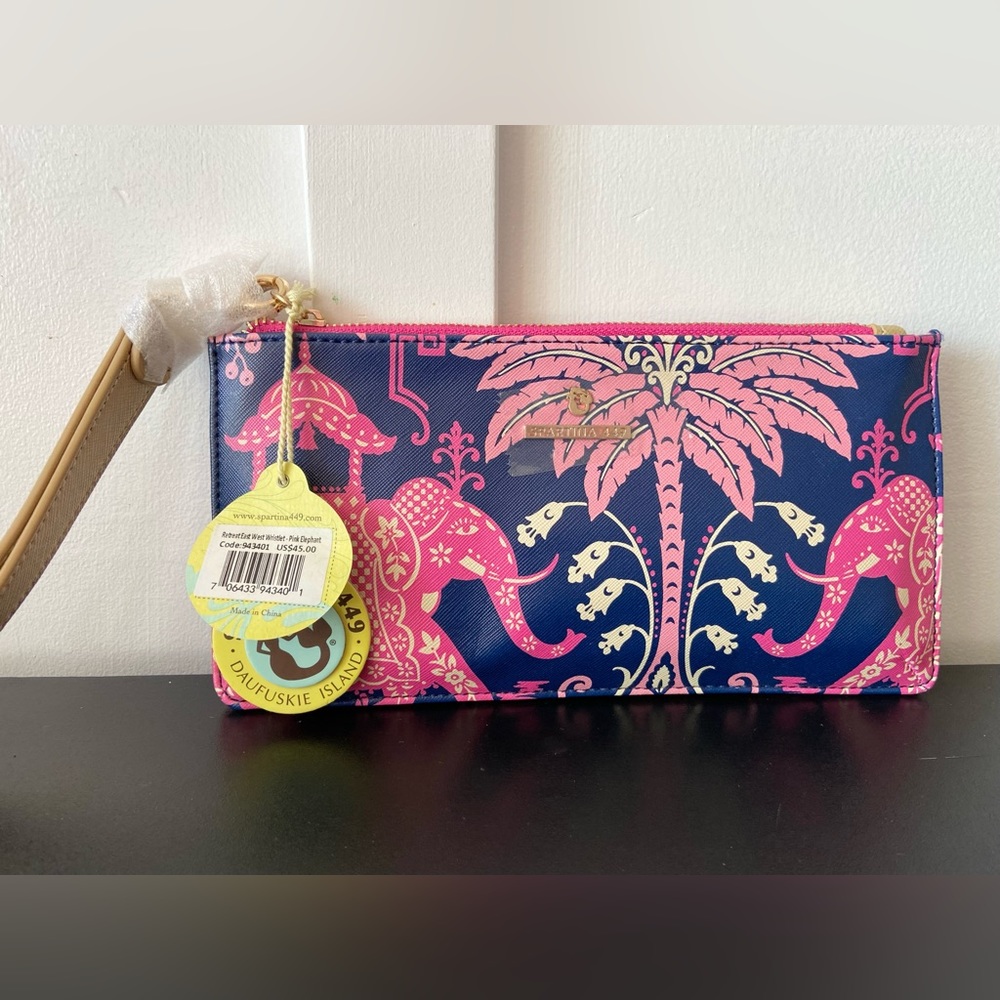 Spartina 449. Wristlet. Pink Elephant.